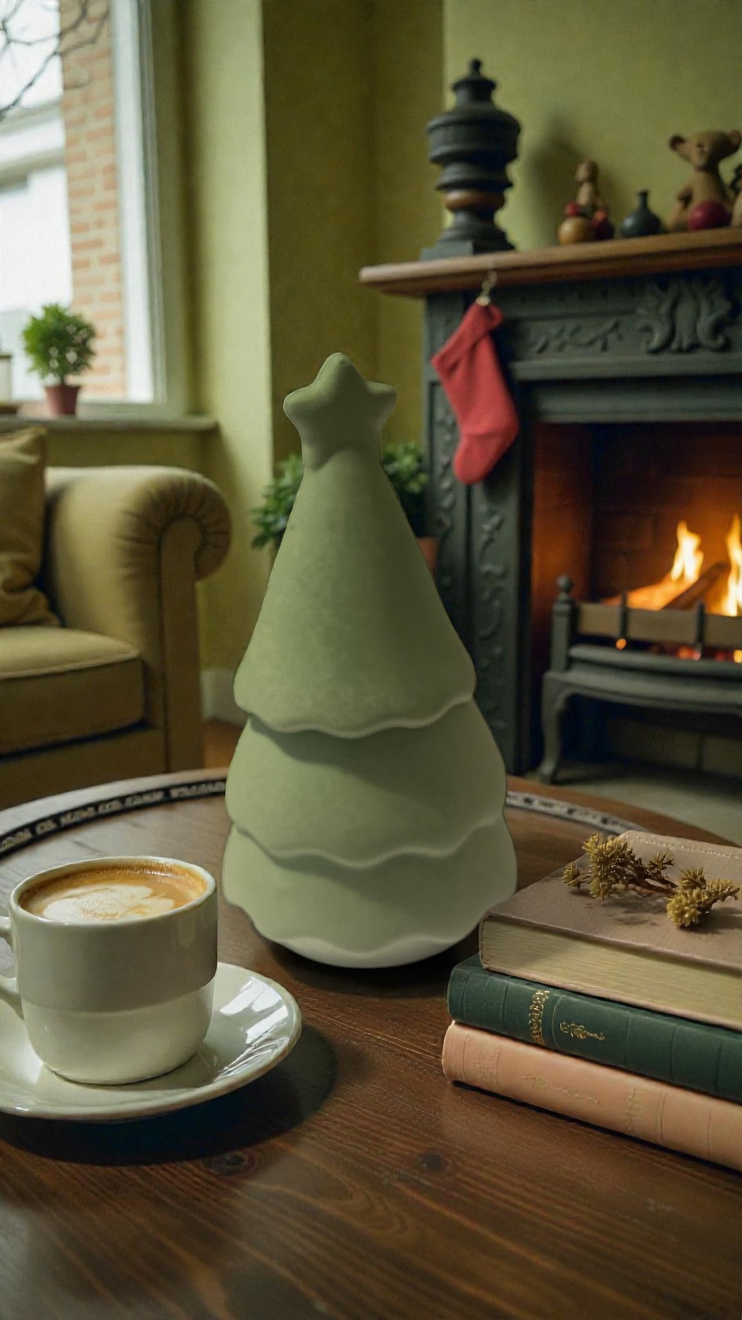 3 oz Christmas Tree Candle w Spray Set